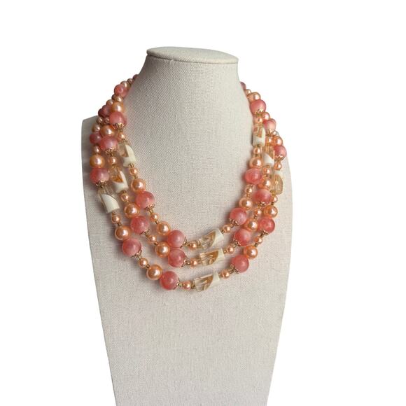 Lot Of 4 VTG Antique Germany Japan Hong Kong Beaded Statement Necklaces - Picture 4 of 10